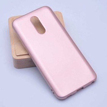 Microsonic LG Q7 Kılıf Matte Silicone Rose Gold