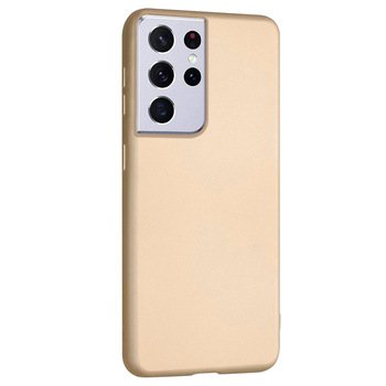 Microsonic Samsung Galaxy S21 Ultra Kılıf Matte Silicone Gold