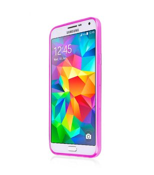 CaseUp Samsung Galaxy Core Prime Kılıf Transparent Soft Pembe