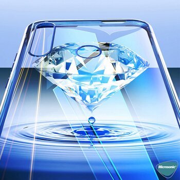 Microsonic Huawei Y7P Kılıf Skyfall Transparent Clear Gümüş