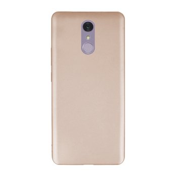 Microsonic LG Q7 Kılıf Matte Silicone Gold