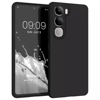 Microsonic Matte Silicone Vivo V40 Lite Kılıf Siyah