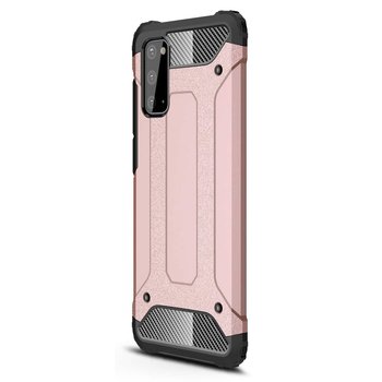 Microsonic Samsung Galaxy S20 Kılıf Rugged Armor Rose Gold