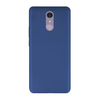 Microsonic LG Q7 Kılıf Matte Silicone Lacivert