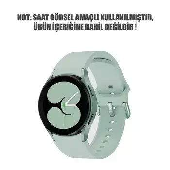 Microsonic Samsung Galaxy Watch 5 Pro 45mm Kordon Solid Silicone Band Açık Yeşil