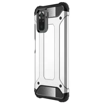 Microsonic Xiaomi Poco M5s Kılıf Rugged Armor Gümüş