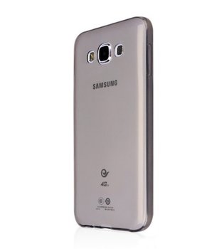 CaseUp Samsung Galaxy E7 Kılıf Transparent Soft Siyah