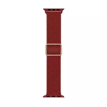 Microsonic Apple Watch SE 3 44mm Kordon Knitted Fabric Loop Kırmızı