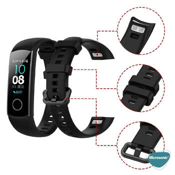 Microsonic Huawei Honor Band 5 Silicone Sport Band Yeşil