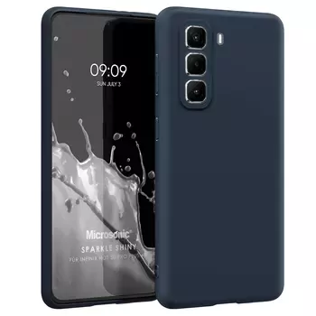Microsonic Matte Silicone Infinix Hot 50 Pro Plus Kılıf Lacivert