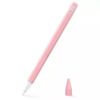 Microsonic Apple Pencil (2. nesil) Kılıf Mat Silikon V2 Pembe