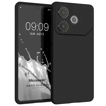 Microsonic Matte Silicone TECNO Pova 6 Kılıf Siyah