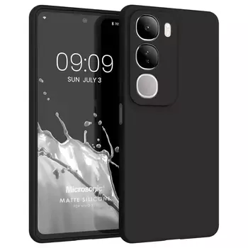 Microsonic Matte Silicone Vivo Y19s Kılıf Siyah