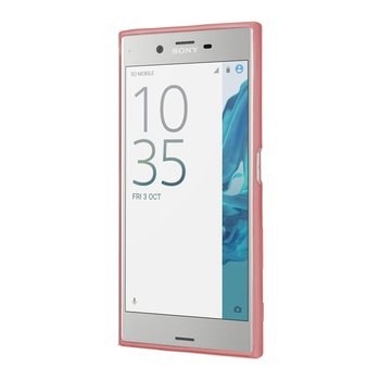 CaseUp Sony Xperia XZ Lazer Kesim Silikon Kılıf Rose Gold