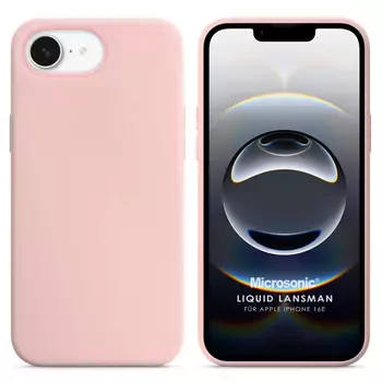 Microsonic Apple iPhone 16e Kılıf Liquid Lansman Silikon Rose Gold