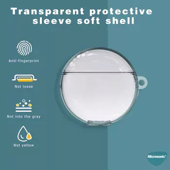Microsonic Huawei FreeBuds 4E 2024 Kılıf Transparent Clear Soft Şeffaf