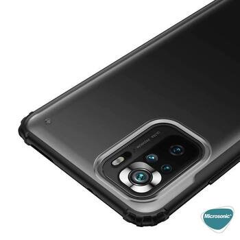 Microsonic Xiaomi Redmi Note 10 Kılıf Frosted Frame Yeşil