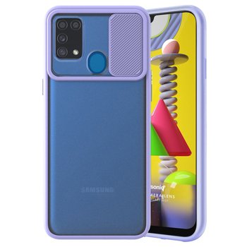 Microsonic Samsung Galaxy M31 Kılıf Slide Camera Lens Protection Lila