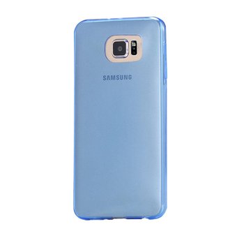 CaseUp Samsung Galaxy S6 Edge Kılıf Transparent Soft Mavi