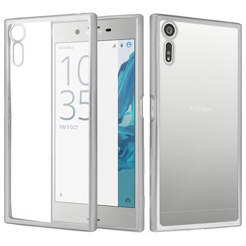 CaseUp Sony Xperia XZ Lazer Kesim Silikon Kılıf Gümüş