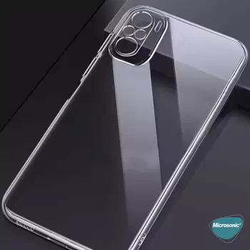 Microsonic Xiaomi Poco M5s Kılıf Transparent Soft Beyaz