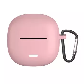 Microsonic Xiaomi Redmi Buds 6 Lite Kılıf Askılı Mat Silikon Rose Gold