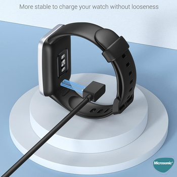 Microsonic Xiaomi Poco Watch Manyetik USB Şarj Kablosu Siyah