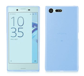 CaseUp Sony Xperia X Compact Kılıf Transparent Soft Mavi