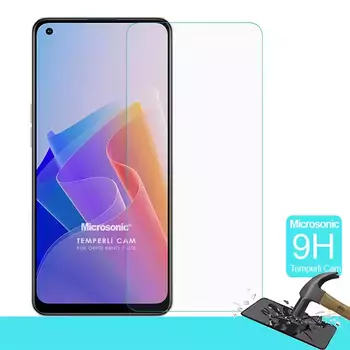 Microsonic Oppo Reno 7 Lite Tempered Glass Cam Ekran Koruyucu