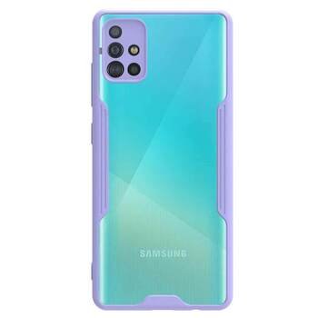 Microsonic Samsung Galaxy A71 Kılıf Paradise Glow Lila