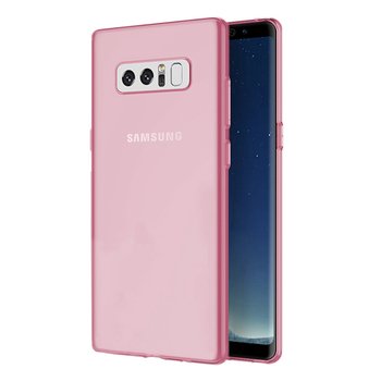 Microsonic Samsung Galaxy Note 8 Kılıf Transparent Soft Pembe