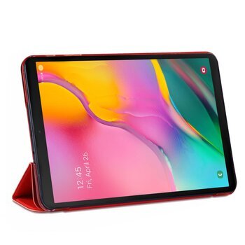 Microsonic Samsung Galaxy Tab A T510 Smart Case Kapaklı Kılıf Kırmızı