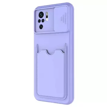 Microsonic Xiaomi Poco M5s Kılıf Inside Card Slot Lila