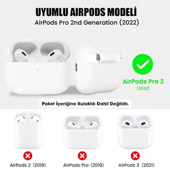 Microsonic AirPods Pro 2.Nesil Kılıf Mat Silikon Açık Yeşil