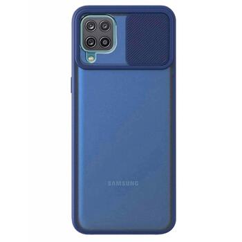 Microsonic Samsung Galaxy M22 Kılıf Slide Camera Lens Protection Lacivert