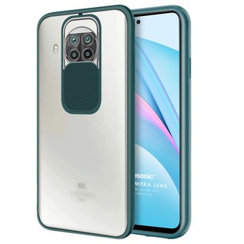 Microsonic Xiaomi Redmi Note 9 Pro 5G Kılıf Slide Camera Lens Protection Koyu Yeşil