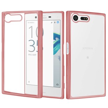 CaseUp Sony Xperia X Compact Lazer Kesim Silikon Kılıf Rose Gold