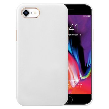 Microsonic Apple iPhone 8 Kılıf Luxury Leather Beyaz