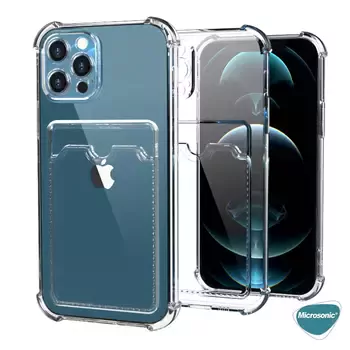 Microsonic Realme C25Y Card Slot Shock Kılıf Şeffaf