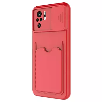 Microsonic Xiaomi Poco M5s Kılıf Inside Card Slot Kırmızı