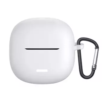 Microsonic Xiaomi Redmi Buds 6 Lite Kılıf Askılı Mat Silikon Beyaz