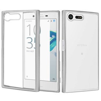 CaseUp Sony Xperia X Compact Lazer Kesim Silikon Kılıf Gümüş