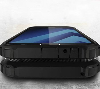 Microsonic Samsung Galaxy A7 2017 Kılıf Rugged Armor Gümüş