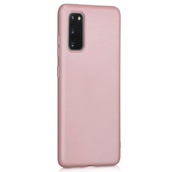 Microsonic Samsung Galaxy S20 Kılıf Matte Silicone Rose Gold