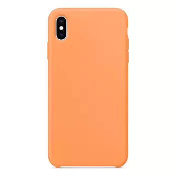 Microsonic Apple iPhone XS Max Kılıf Liquid Lansman Silikon Papaya