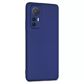 Microsonic Xiaomi Mi 12 Lite Kılıf Matte Silicone Lacivert