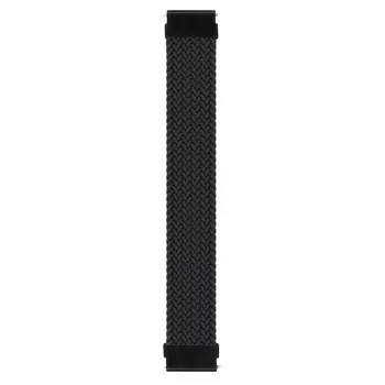 Microsonic Amazfit Balance Kordon, (Small Size, 135mm) Braided Solo Loop Band Siyah