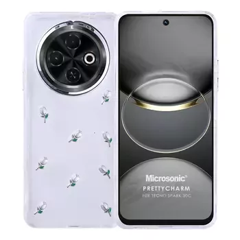 Microsonic TECNO Spark 30C 4G Kılıf PrettyCharm Tulip