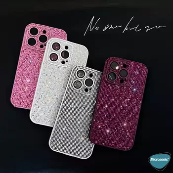 Microsonic Apple iPhone 11 Kılıf Bling Rhinestones Siyah