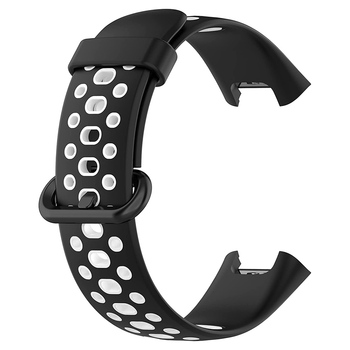 Microsonic Xiaomi Poco Watch Rainbow Band Kordon Siyah Beyaz